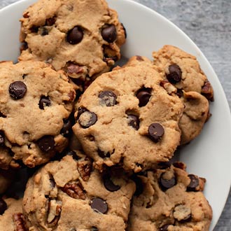 Fall Baking Dark Chocolate Pecan Cookies